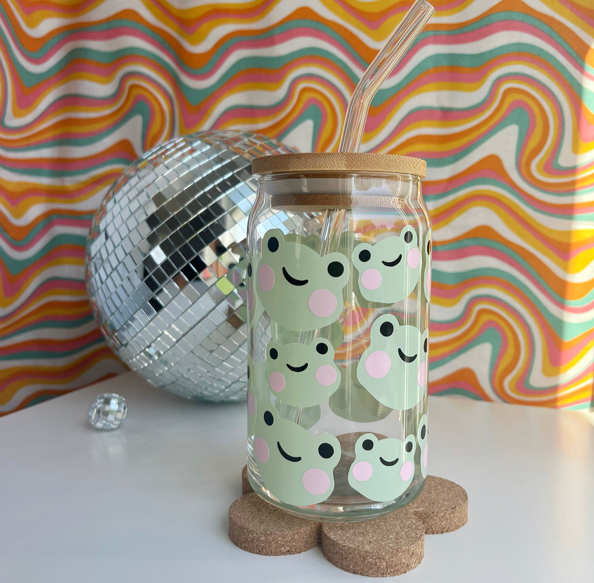 Froggy Glass Cup – Fonts + Knots